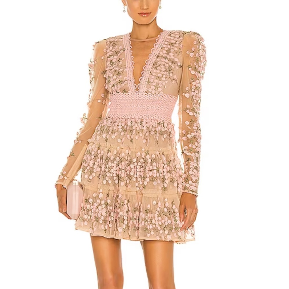 Bronx and Banco - Megan Mini Dress in Rose